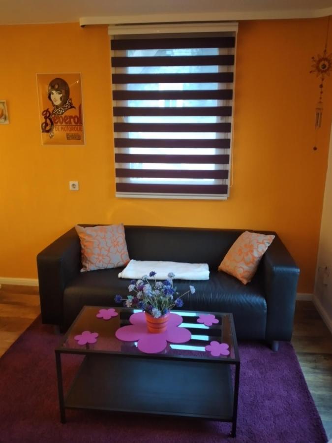 Ferienwohnung "Kunterbunt" Mit Burgblick Und Dachterrasse Моншау Экстерьер фото